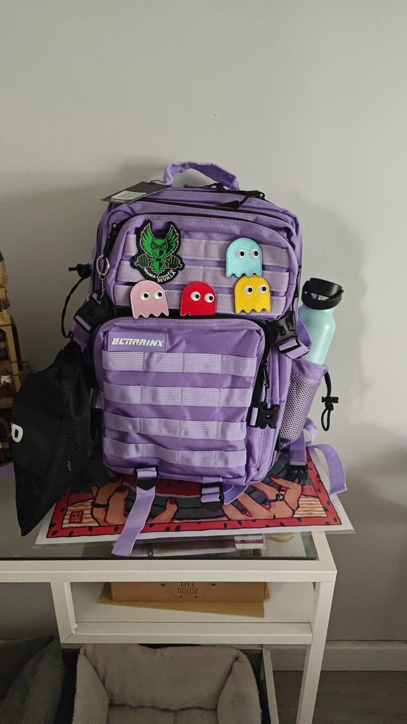 Customer photo review of Mochila Táctica 25L All In Lavanda