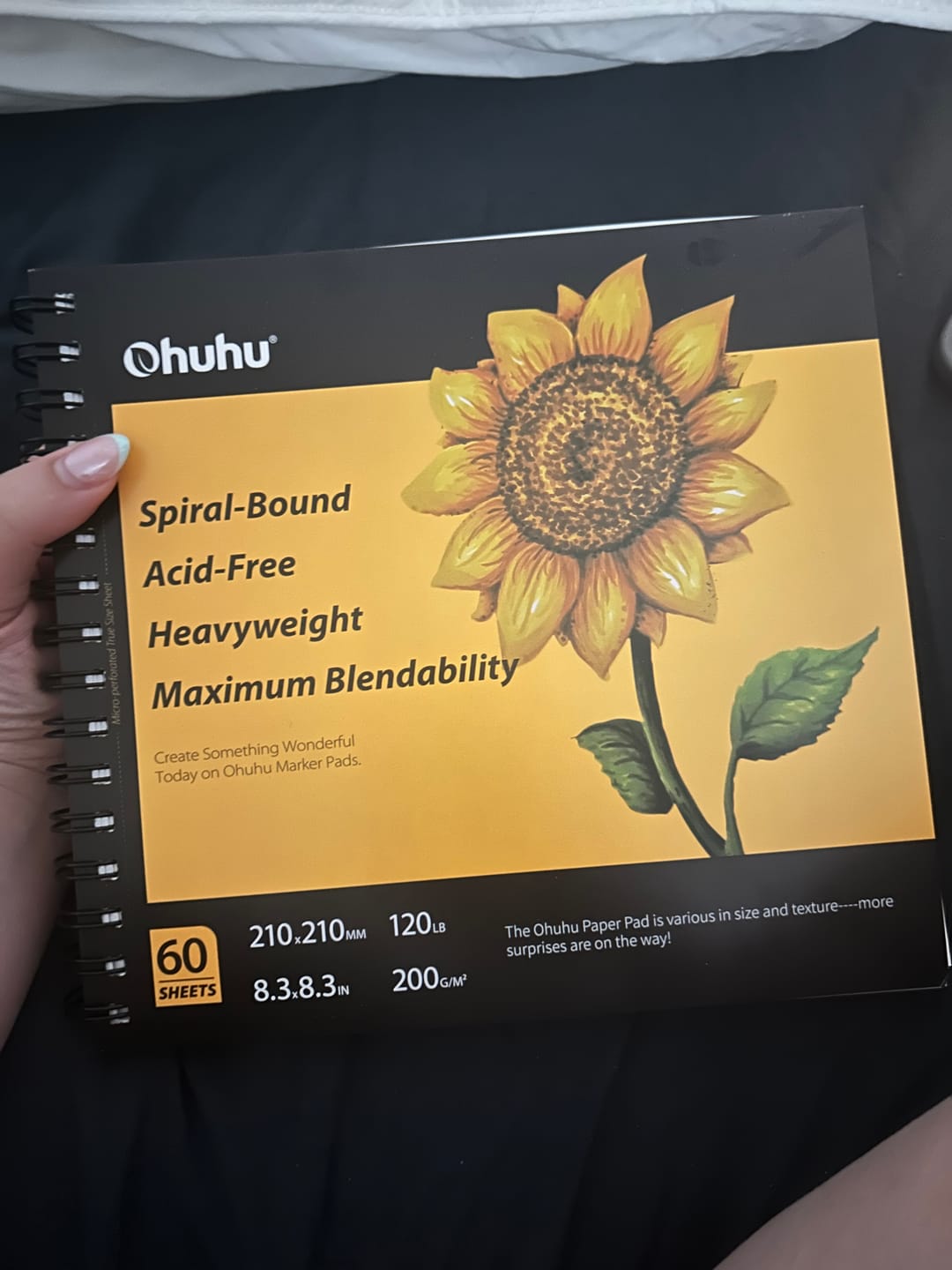 Customer photo review of Ohuhu Spiral-Bound Marker Pad for Alcohol Markers