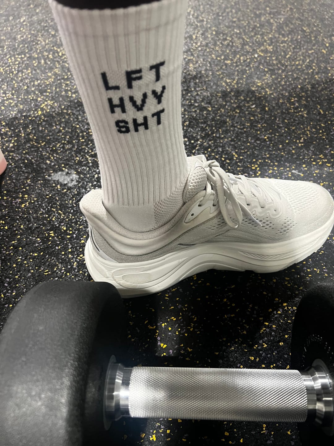 Customer photo review of Pretty Girls Lift - Crew Workout Socks
