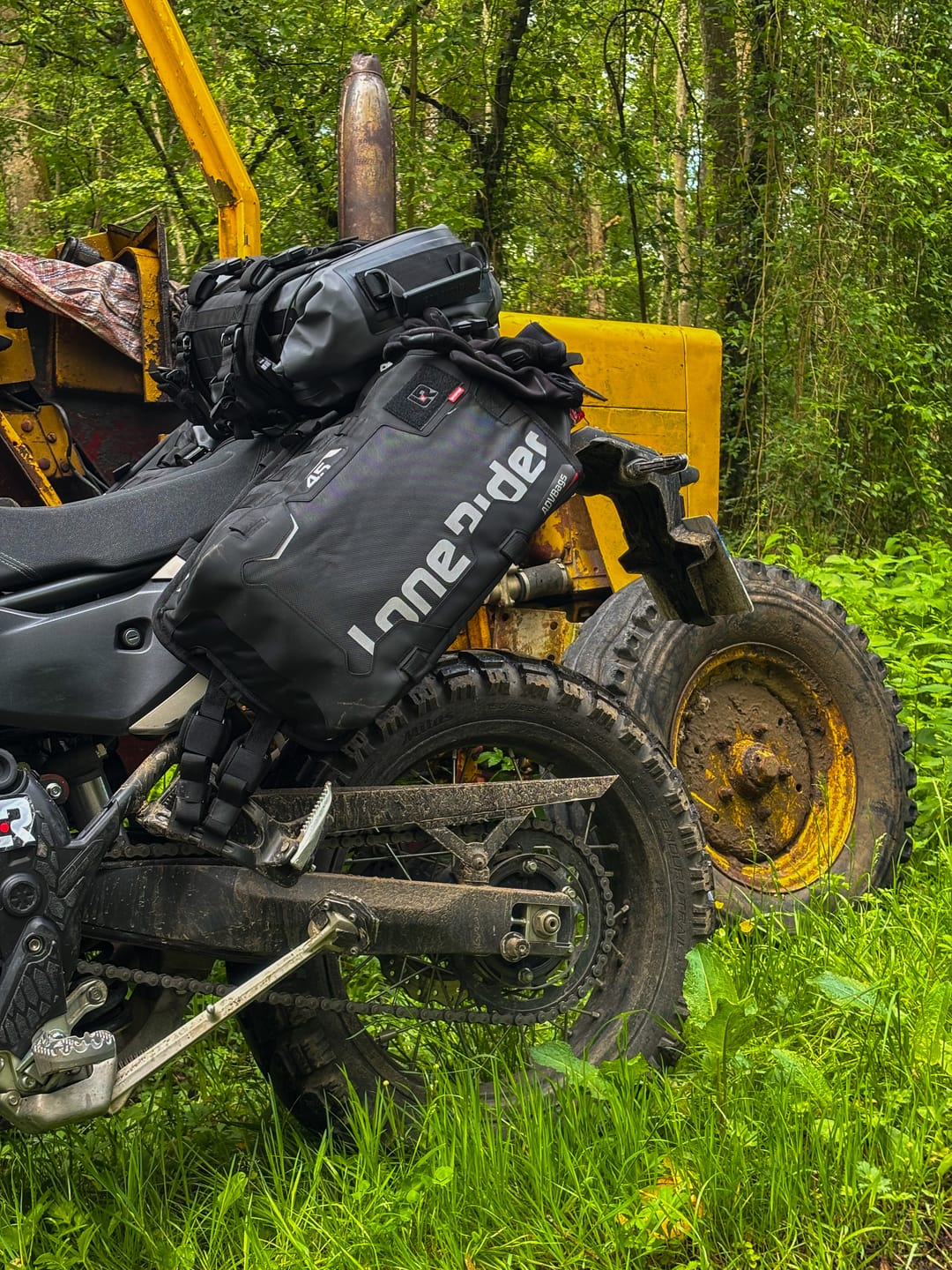 Customer photo review of ADVBags 45 – Rackless Saddle Bags