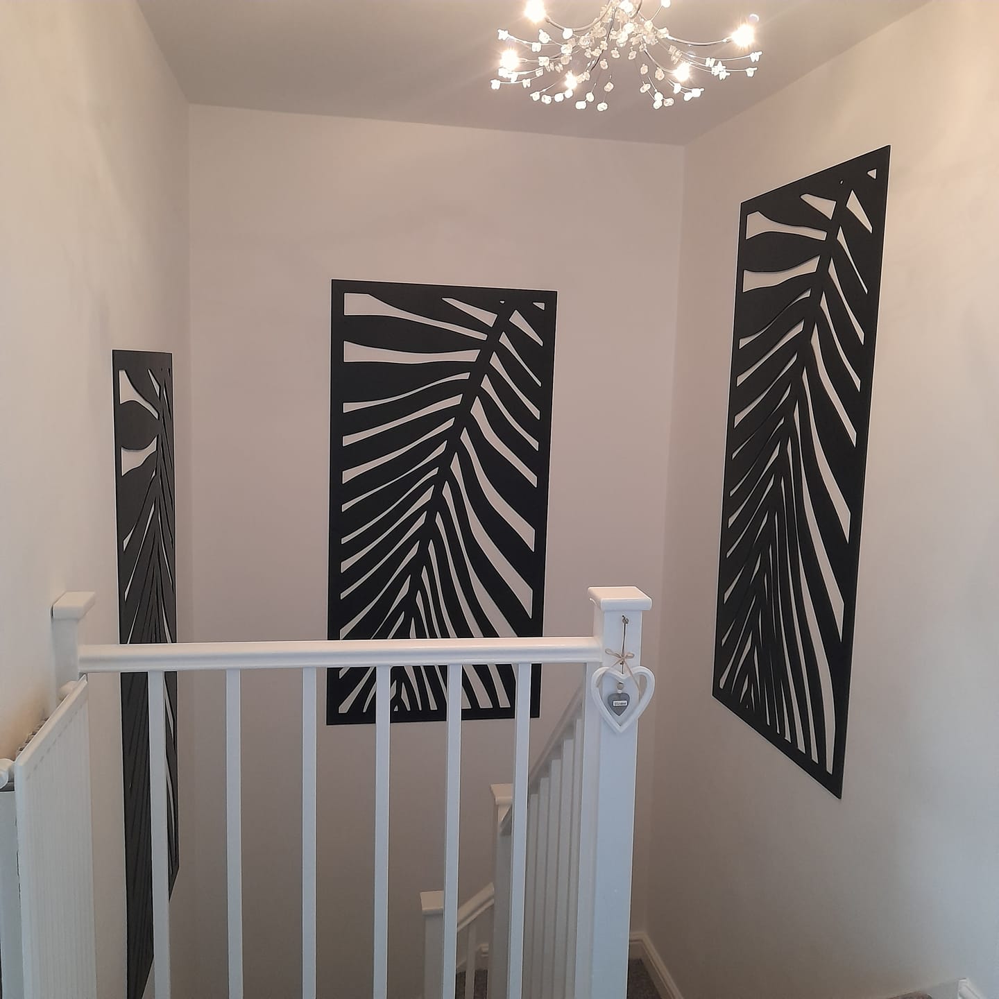 Customer photo review of 3 Black Frond Large Screens - 5mm