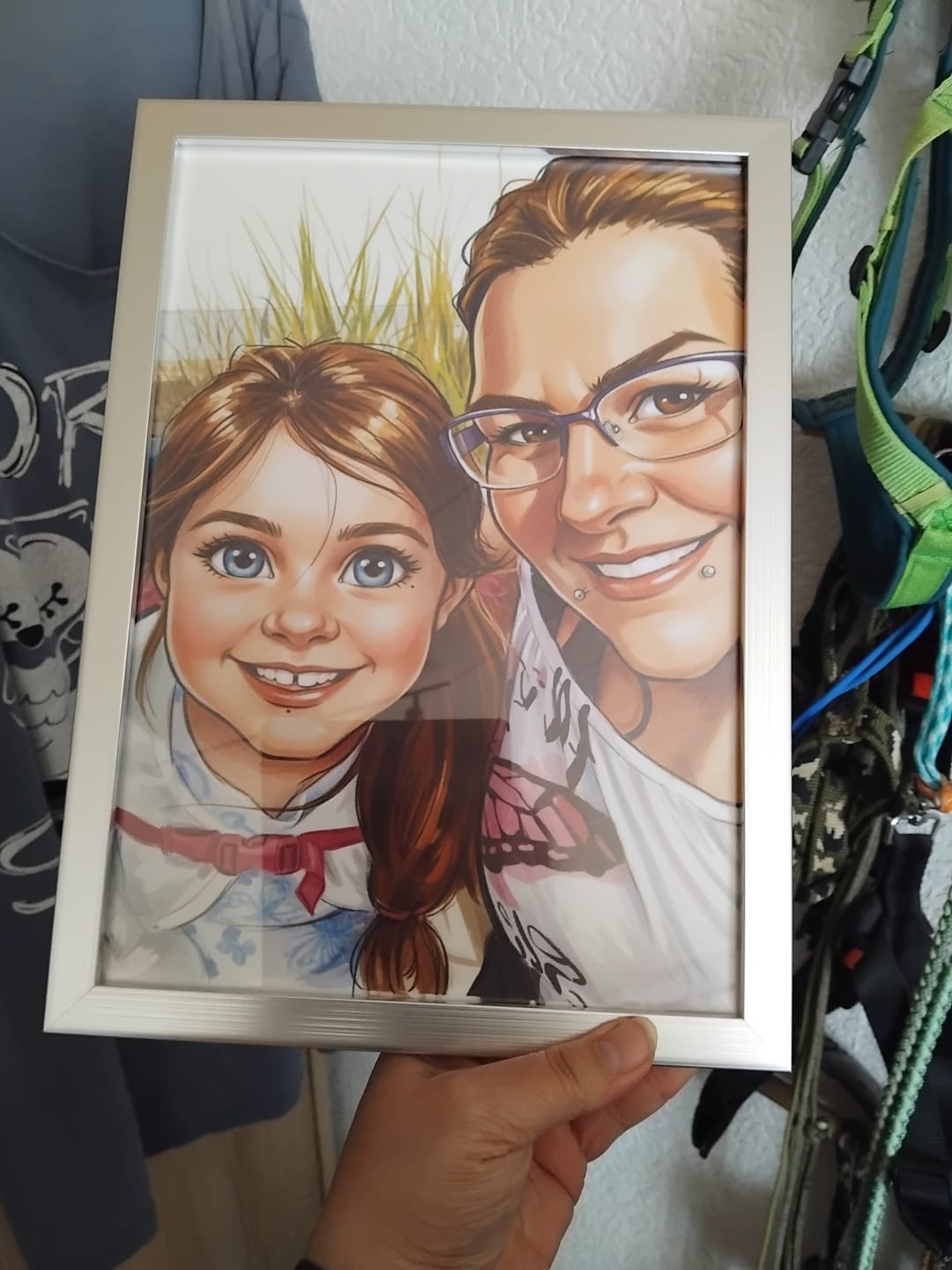 Customer photo review of ColorSketch Poster Dein Foto als handgezeichnete Karikatur