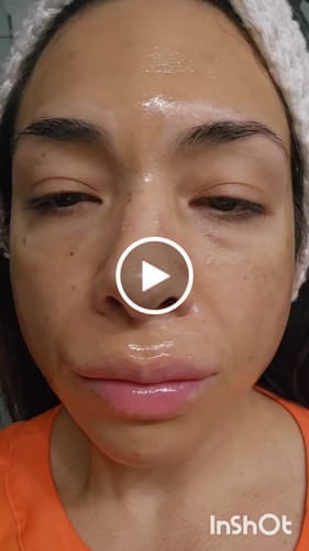 Customer photo review of Korean Collagen Night Wrapping Mask