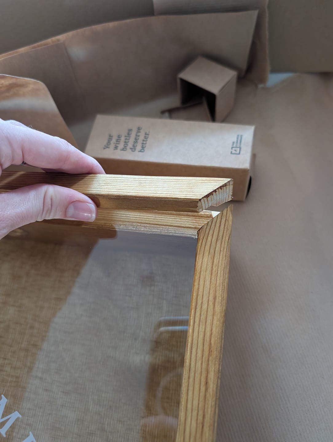 Customer photo review of Organic gift wrapping