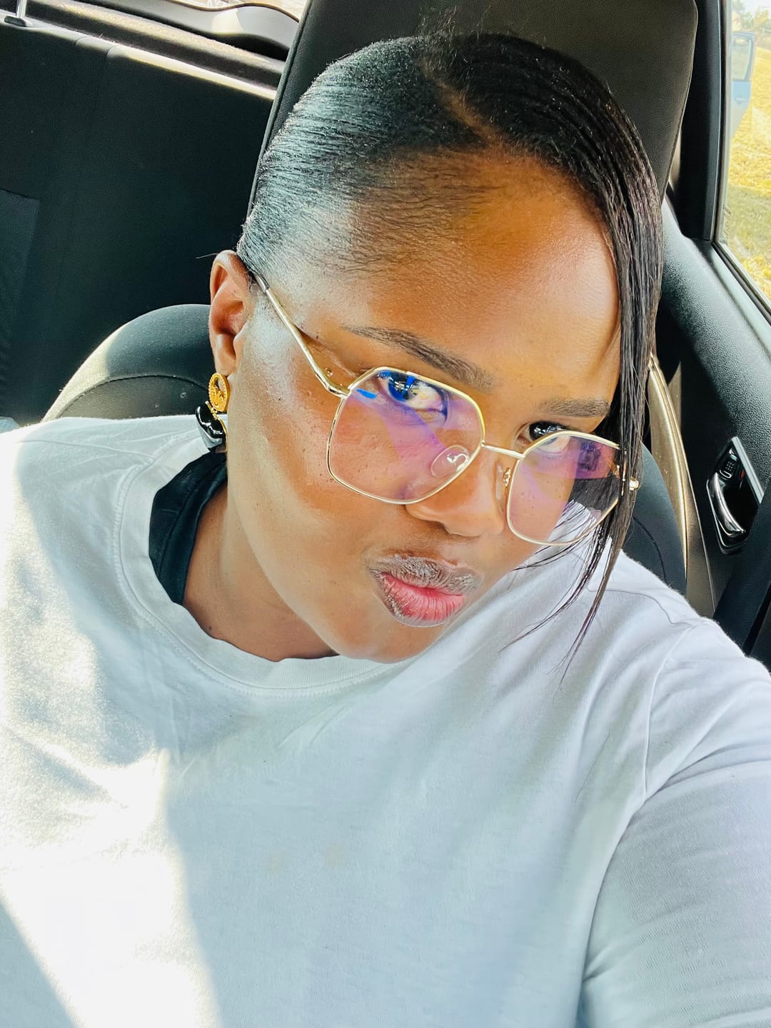 Customer photo review of Black Era Adore Gold Earrings