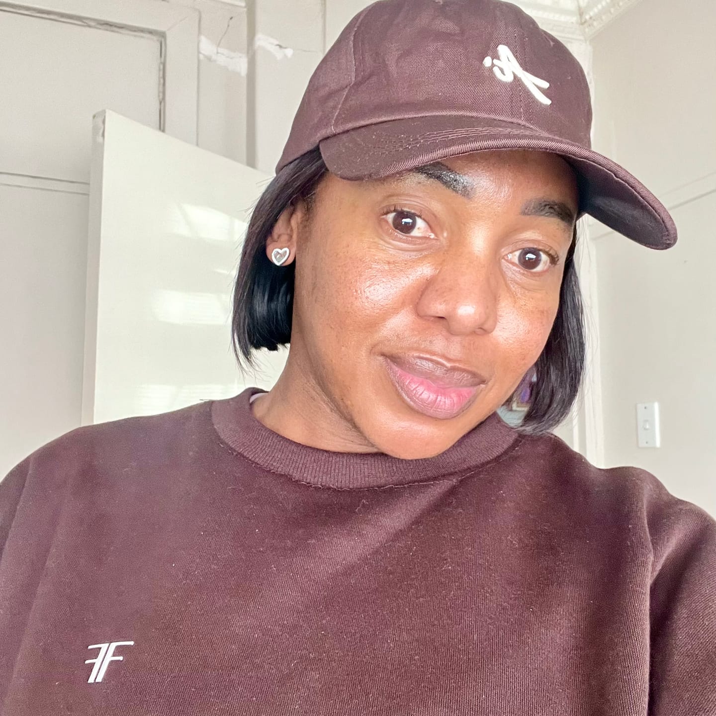 Customer photo review of Silver Thando Luxe Studs