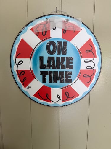 Customer photo review of On Lake Time Life Saver Door Hanger