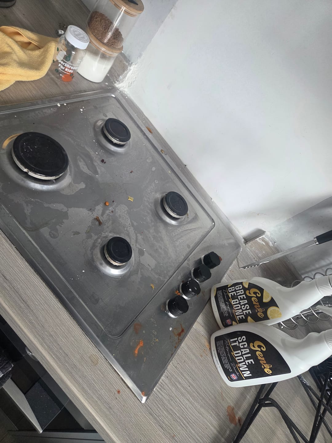 Customer photo review of Genie Grease Be Gone