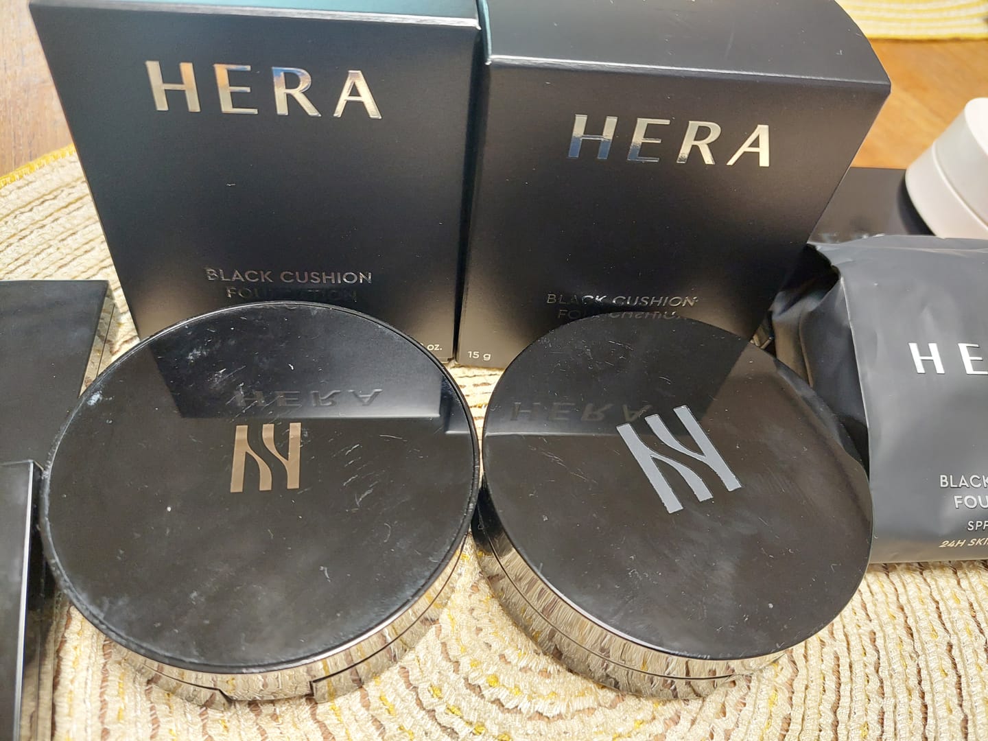 Customer photo review of ブラック クッション ファンデーション （リフィル)