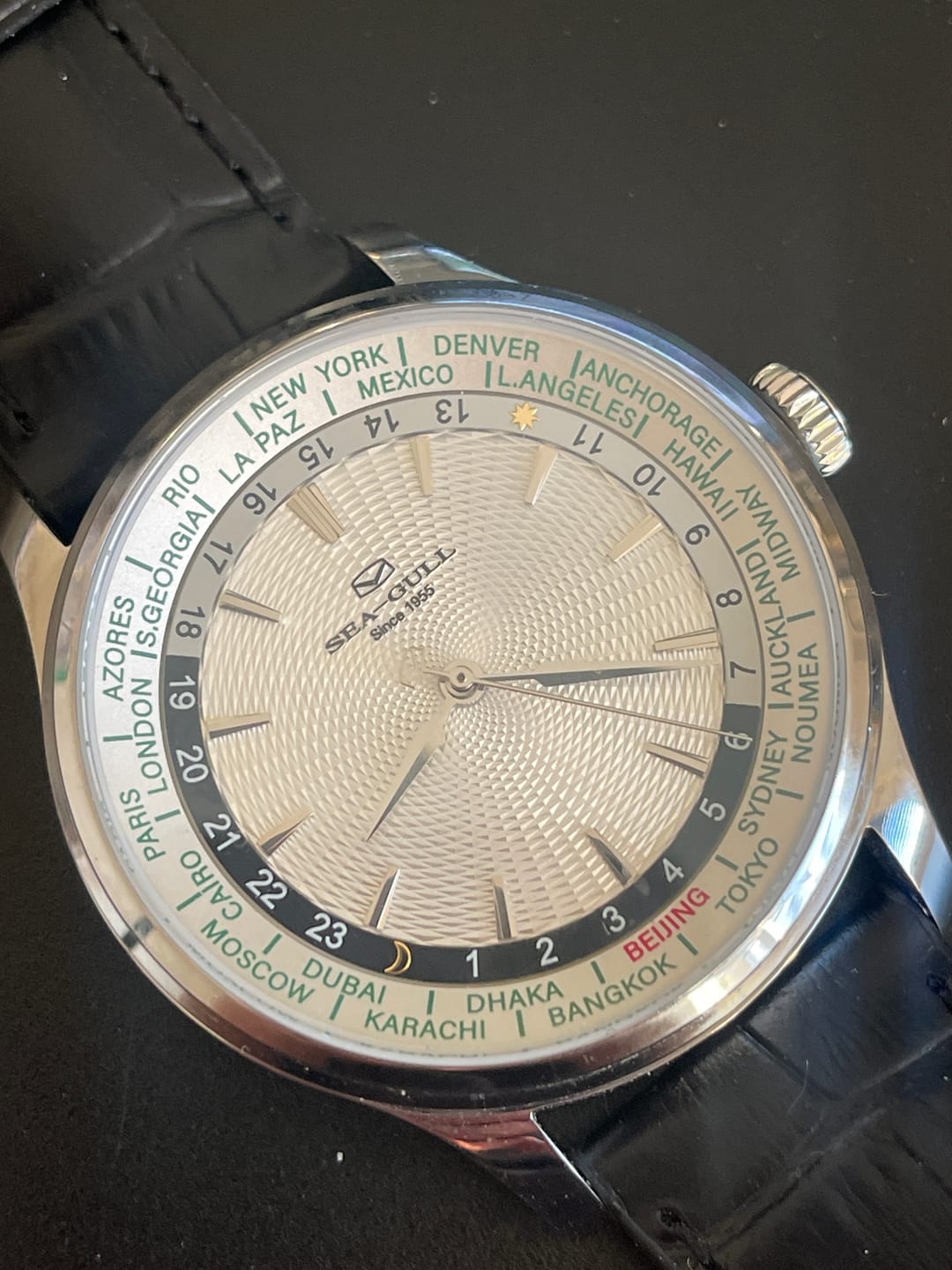 Customer photo review of Extraordinary Series World Time Day Night Display GMT Watch 41mm