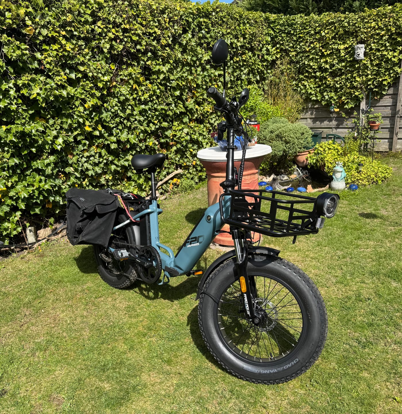Customer photo review of Front Rack Basket