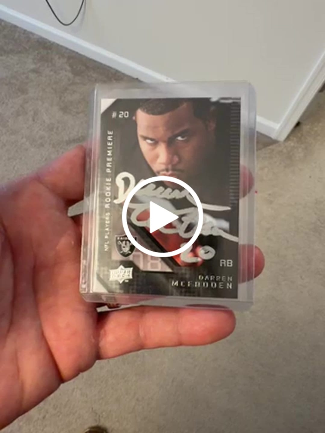 Customer video review of Darren McFadden Autograph Signing