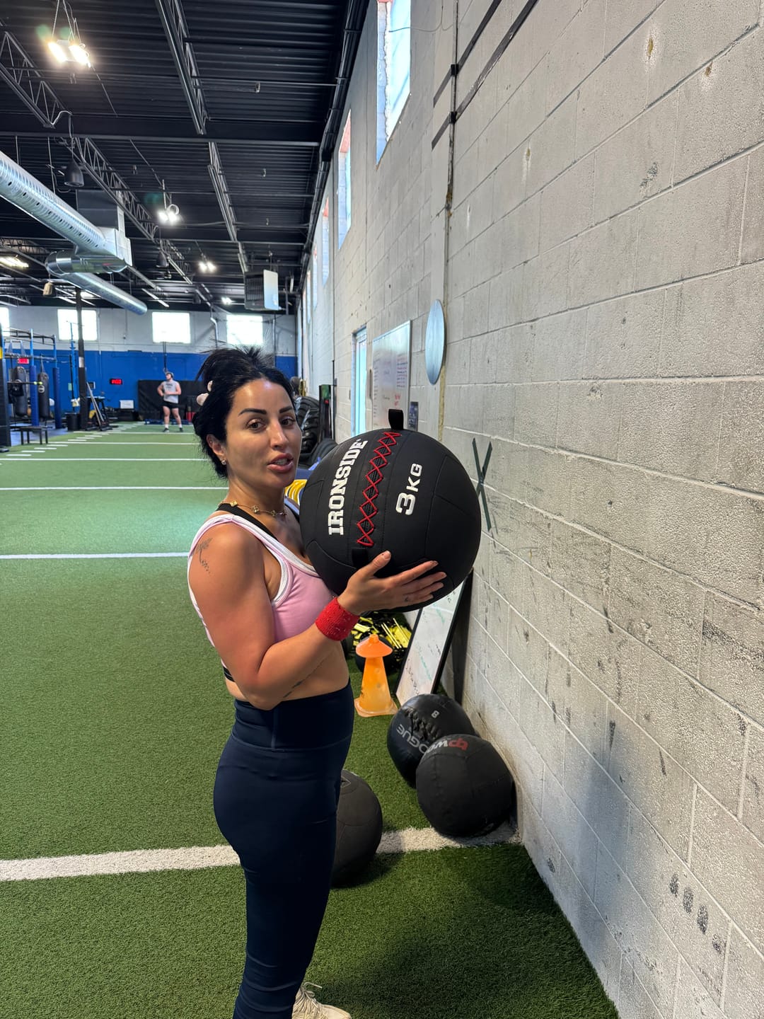 Customer photo review of IRONSIDE Wall Ball Medicine Ball