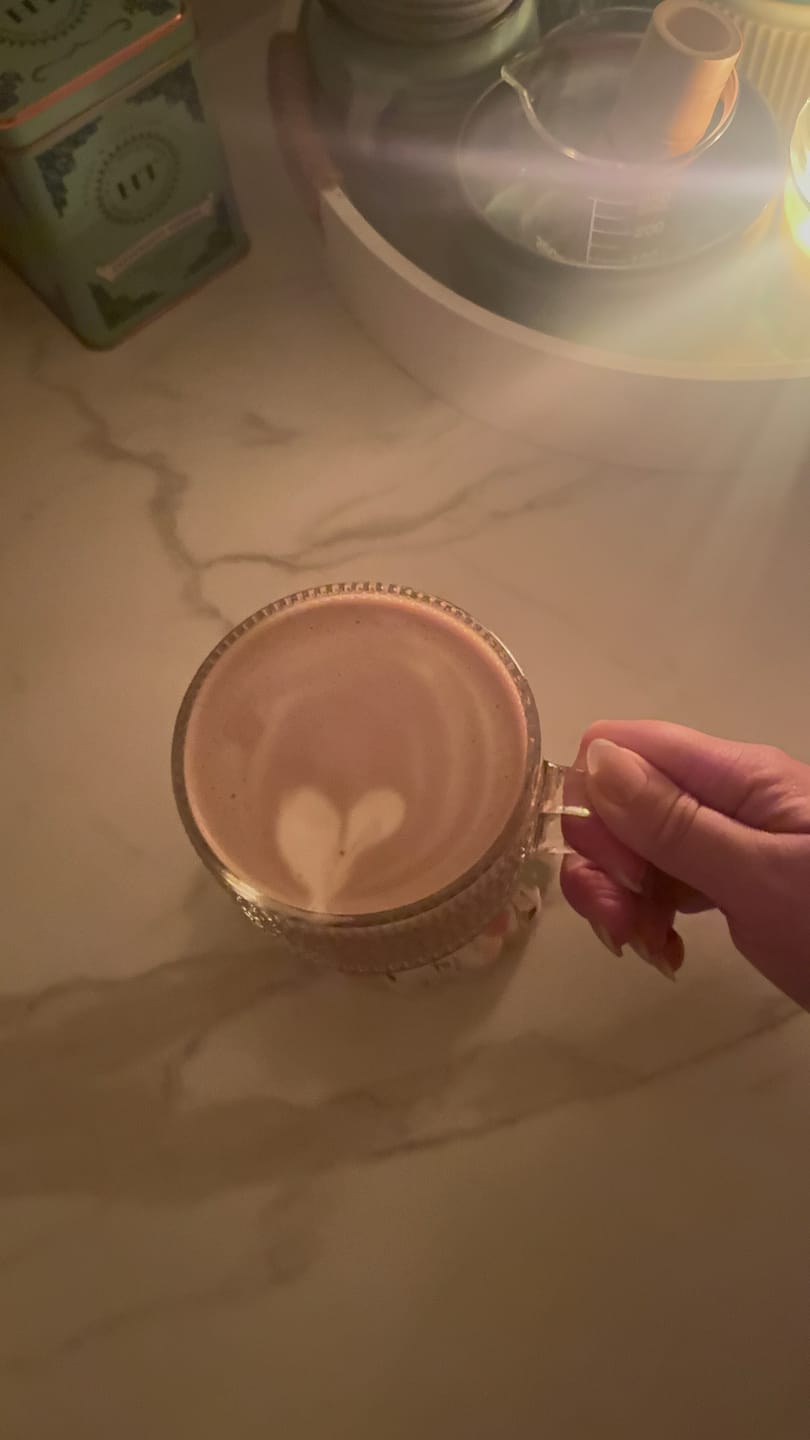 Customer photo review of White Chocolate Bone Broth Powder
