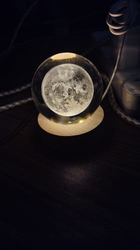 Customer photo review of Orb of Wonders - Crystal Lamp