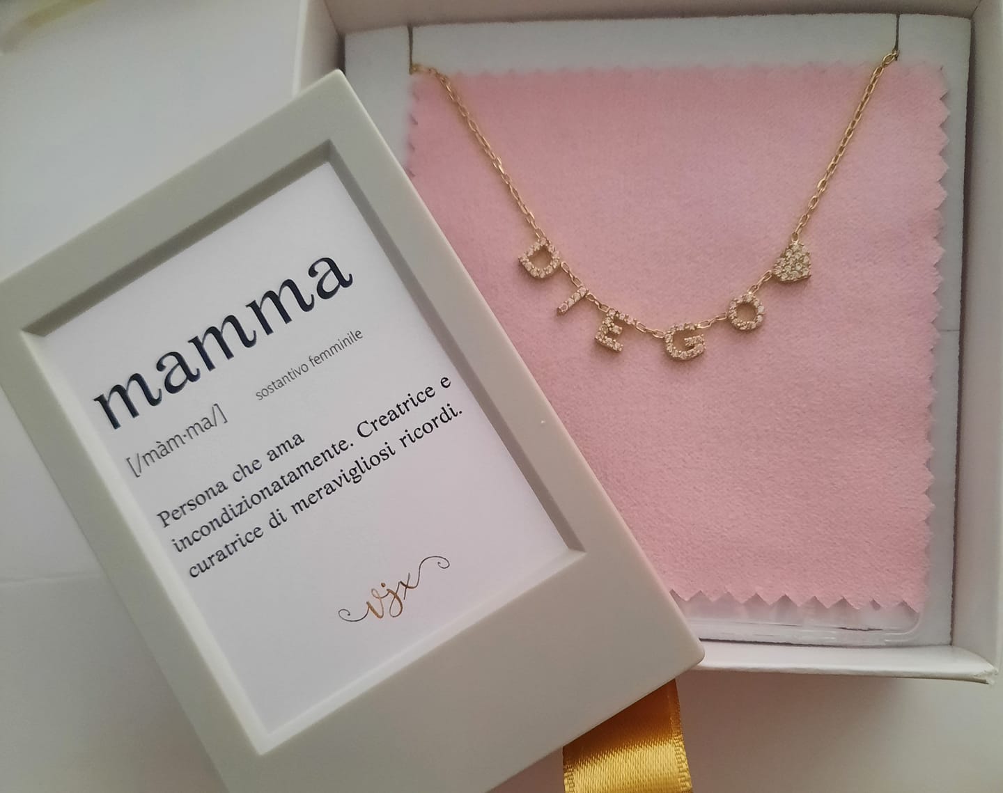 Customer photo review of Collana MINI LETTERS BRIGHT