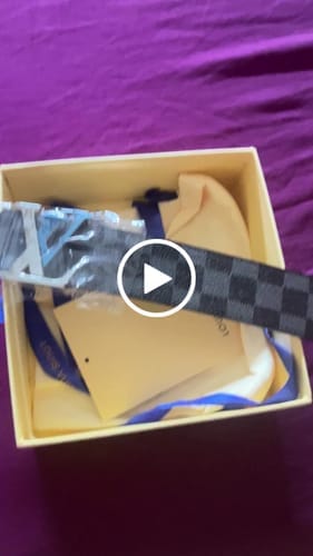 Customer photo review of LV LARGE 40MM PYRAMIDE BELT BLACK DAMIER MONOGRAM CALFSKIN METAL HARDWARE
