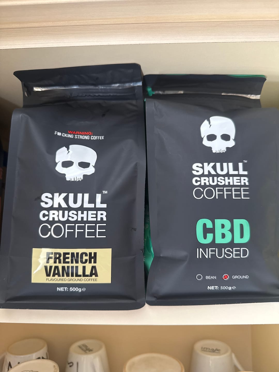 Customer photo review of Skull Crusher Coffee - French Vanilla