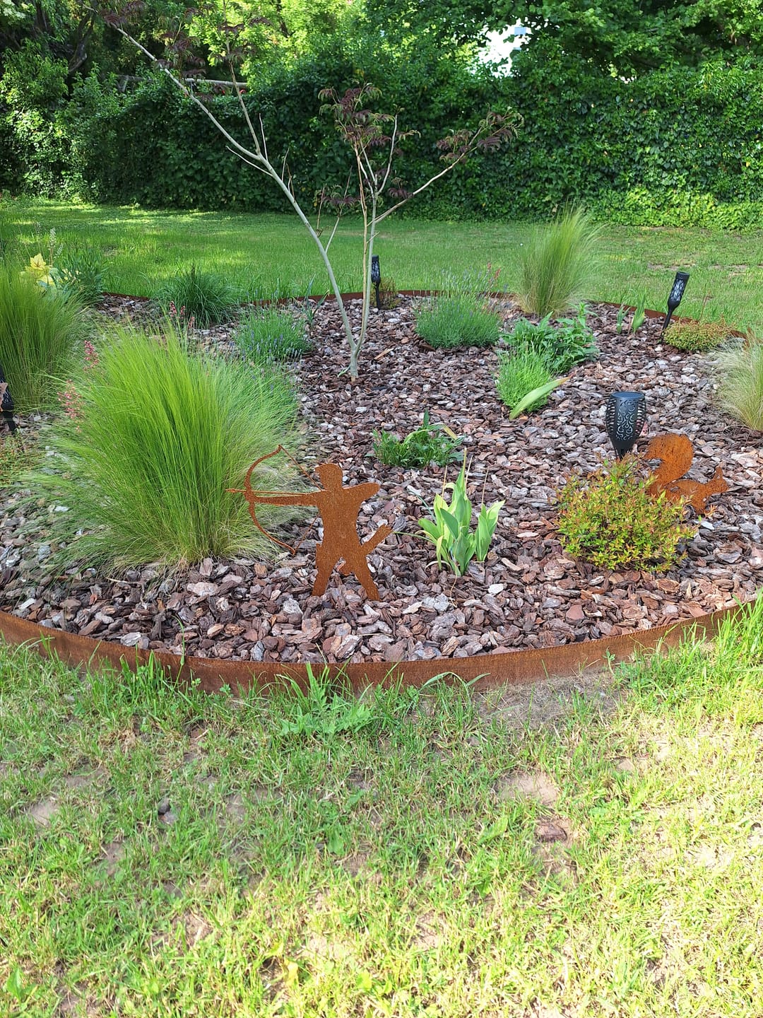 Customer photo review of Gartenstecker Bogenschütze