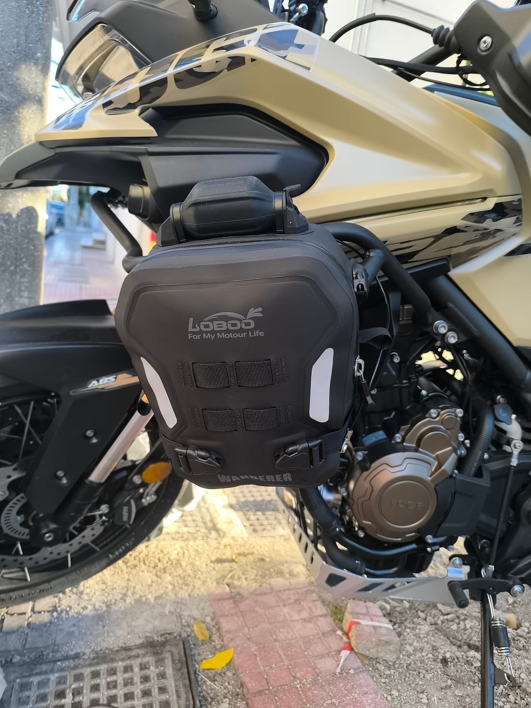 Customer photo review of LOBOO Wanderer BHGB05T — 300KG Inflatable Bag for 25mm Crash Bars