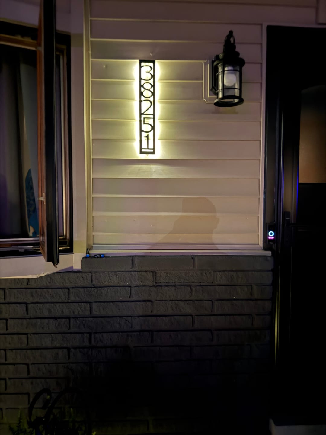 Customer photo review of Vertical Address Sign