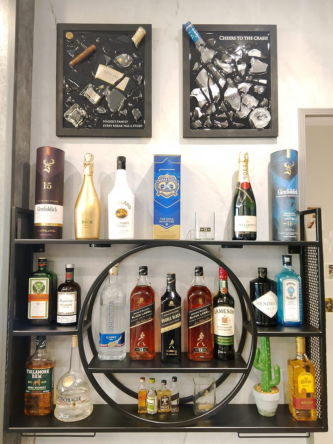 Customer photo review of Bricker Wall-Mounted Wine Rack