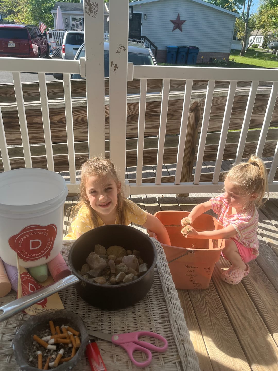 Customer photo review of Declan's Mining Bucket