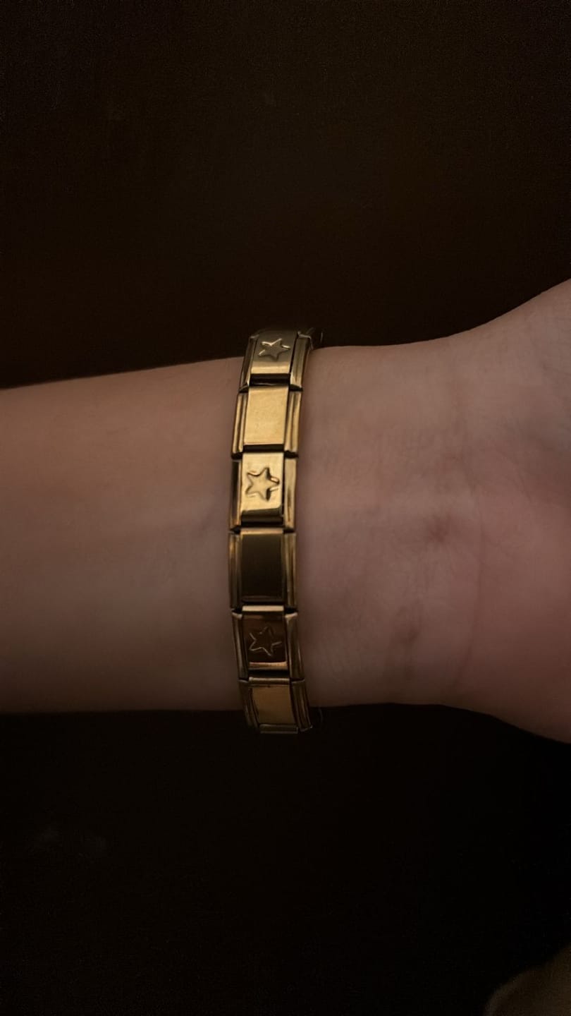 Customer photo review of Pulsera Estrellas Italiana para Charms