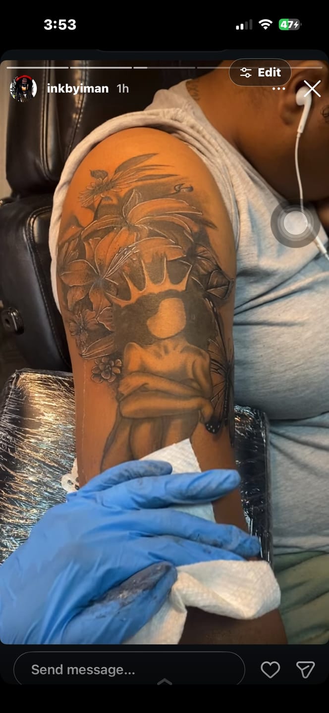 Customer photo review of Signature Tattoo Numbing Cream 1 TUBE