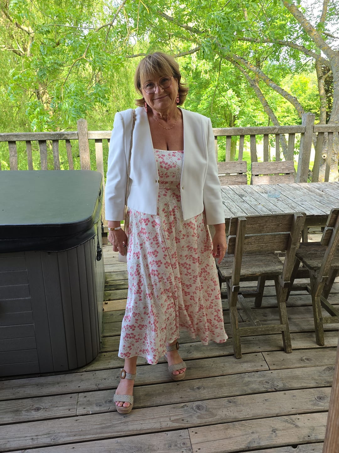 Customer photo review of Freya Silk Dress