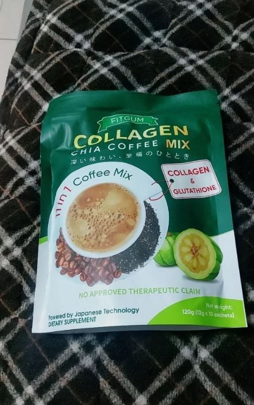 Customer photo review of ROSMAR FITGUM COLLAGEN CHIA COFFEE MIX AND ROSMAR FITGUM ACAI BERRY