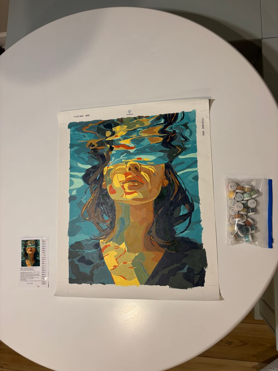 Customer photo review of Under | Paint by Number
