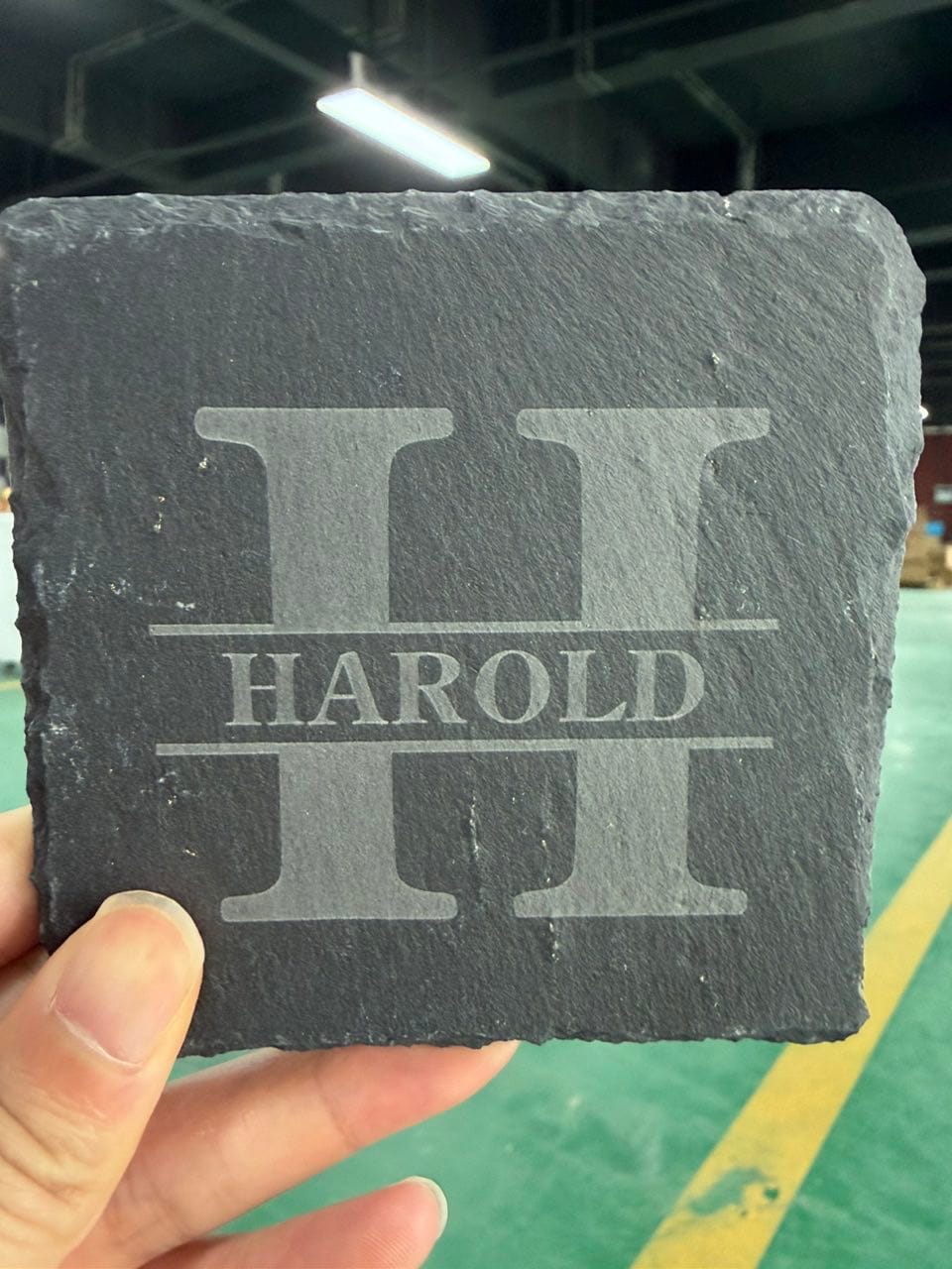 Customer photo review of Personalized Name Walnut Cigar Ash Tray for Dad,Grandpa,Boyfriend,Friend