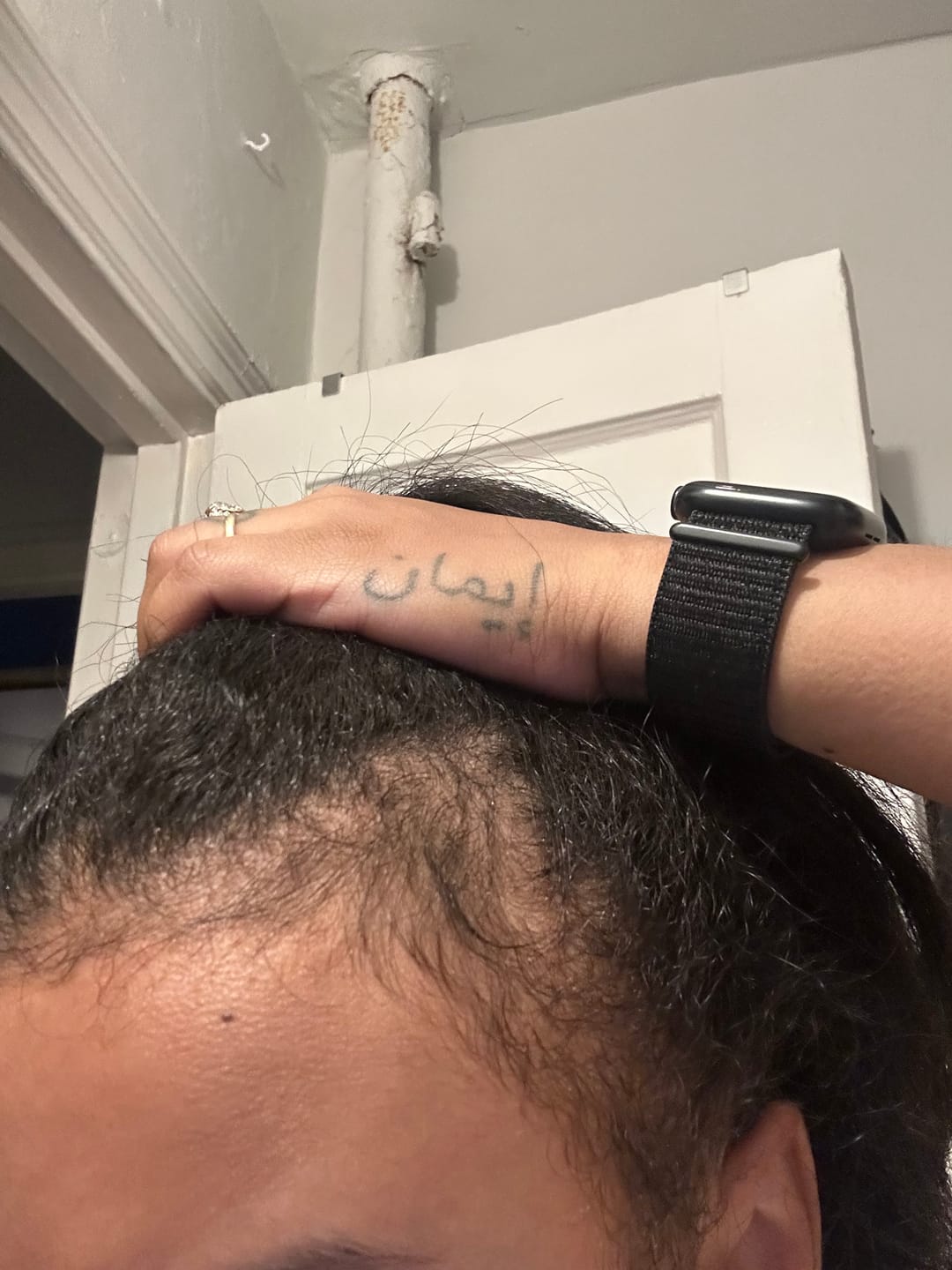 Customer photo review of Patented Rosemary Hair Growth Roll-On Serum