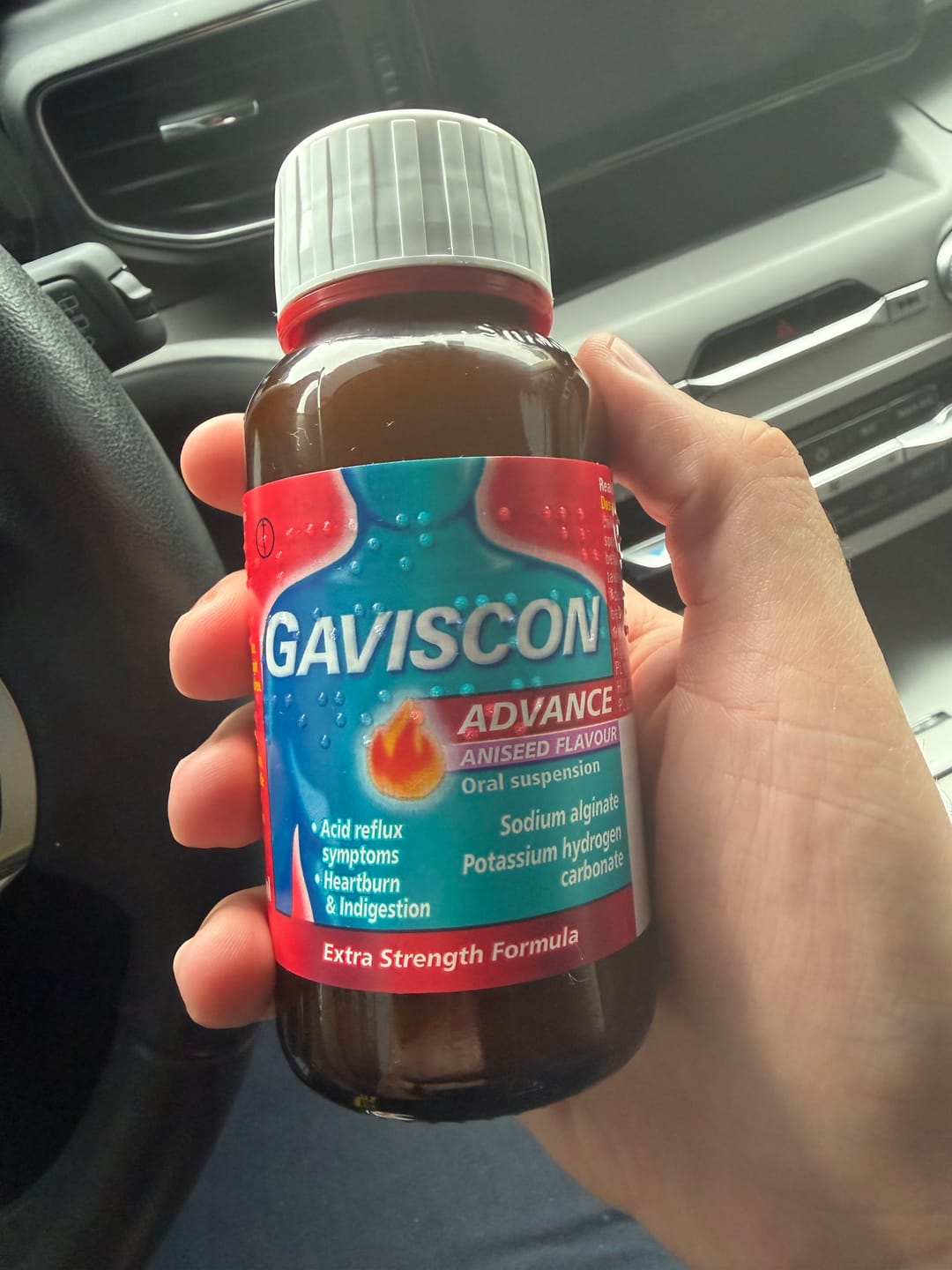 Customer photo review of Gaviscon Advance Aniseed Flavour Oral Suspension,150ml