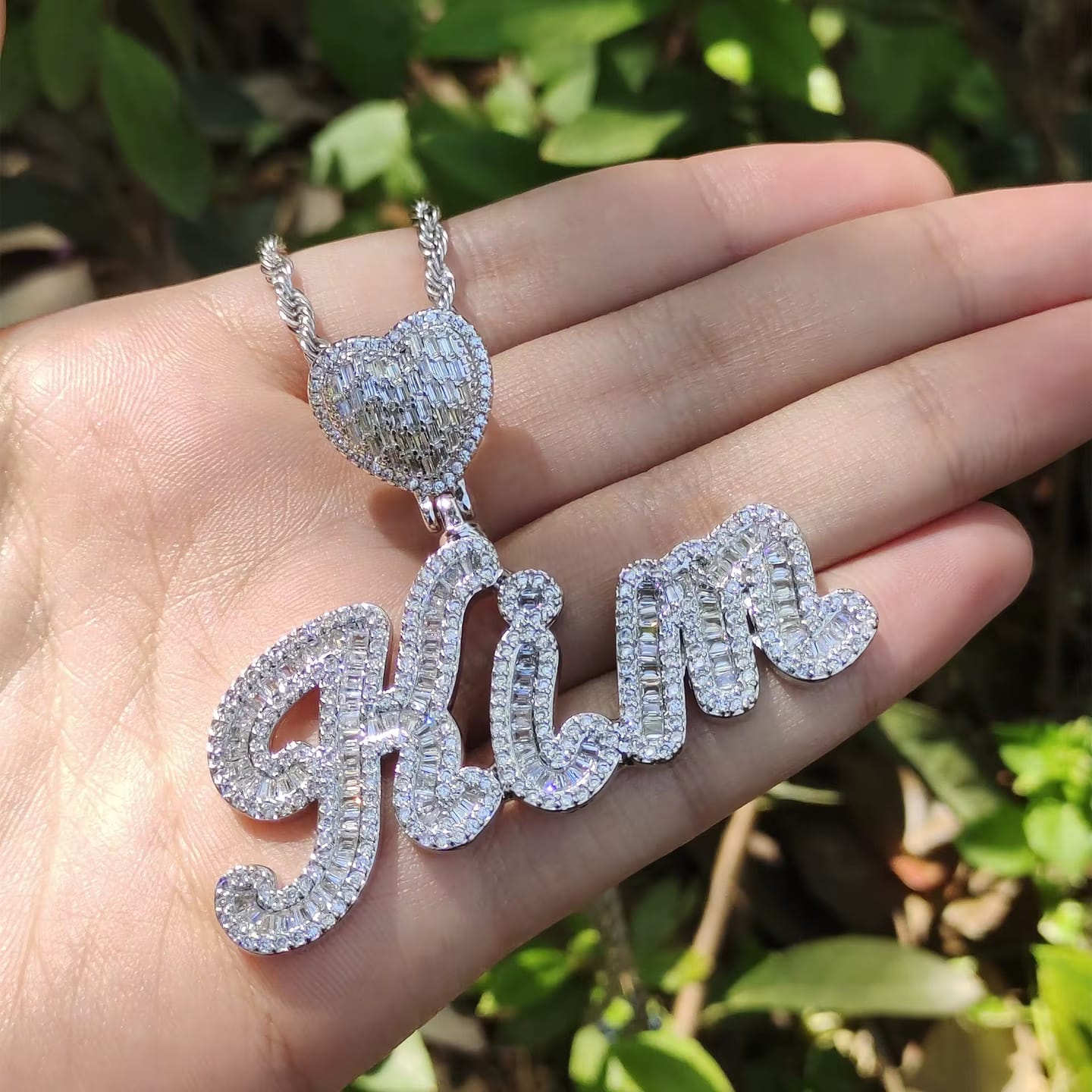 Customer photo review of DAZZLE CUSTOM NECKLACE