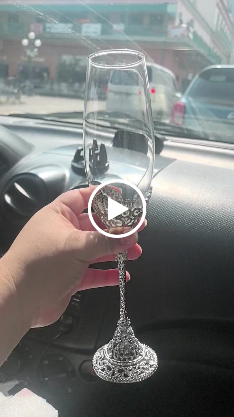Customer video review of Princess Rhinestone Champagne Glass