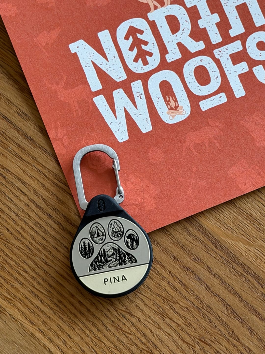Customer photo review of Trailmark - Silent Dog ID Tag