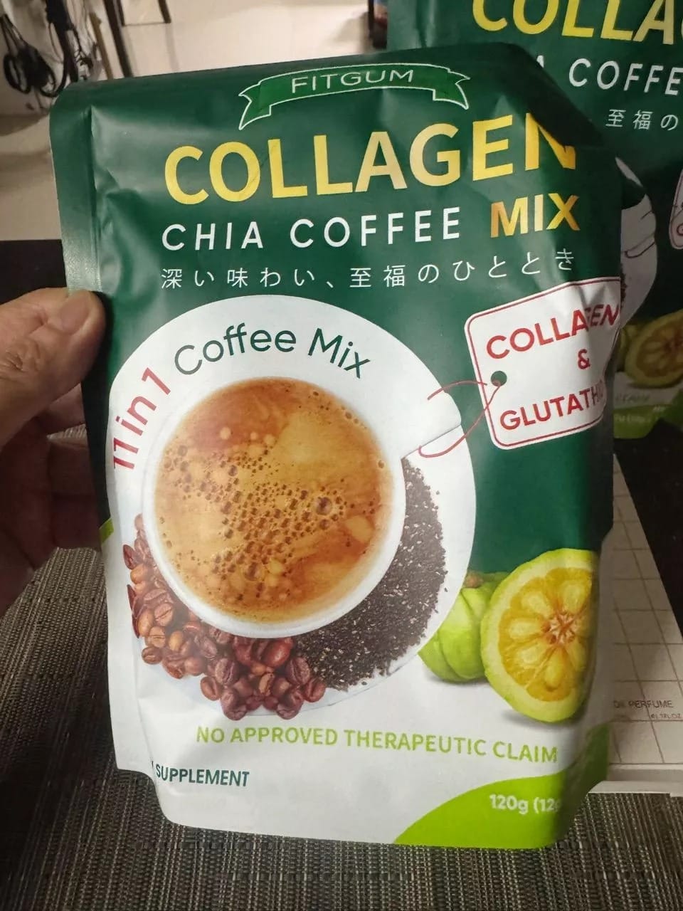 Customer photo review of ROSMAR FITGUM COLLAGEN CHIA COFFEE MIX AND ROSMAR FITGUM ACAI BERRY