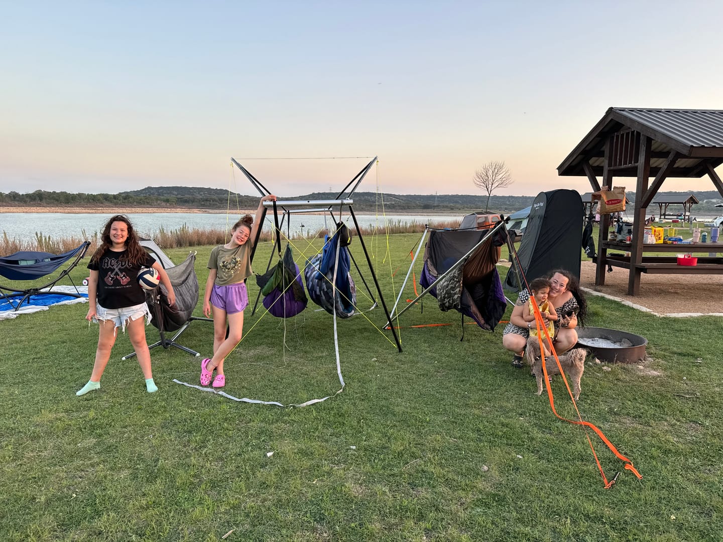 Customer photo review of Hive Hammock Stand