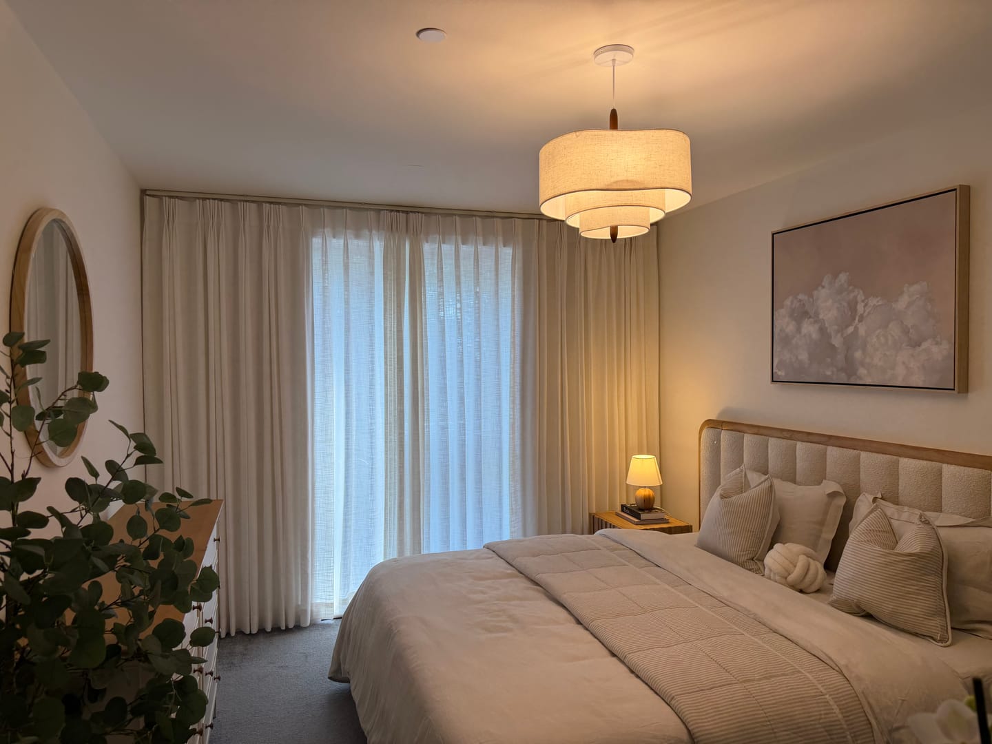 Customer photo review of Cassie Linen Blend Custom Curtains