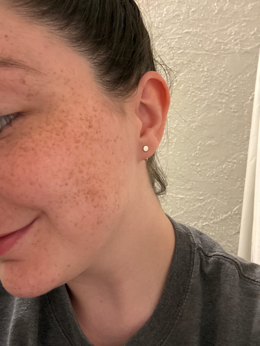 Customer photo review of Stay Close Disc Hoops