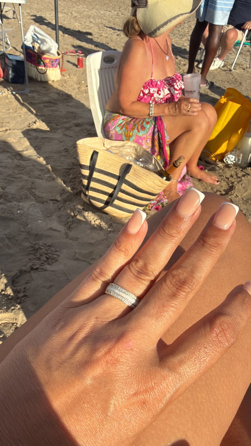 Customer photo review of Keepsake Cubic Zirconia Channel Memorial Ring
