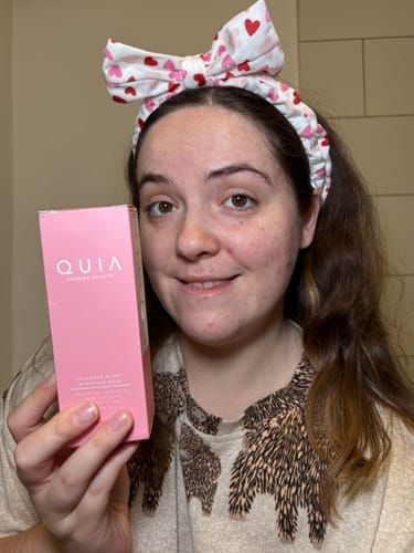 Customer photo review of Korean Collagen Night Wrapping Mask