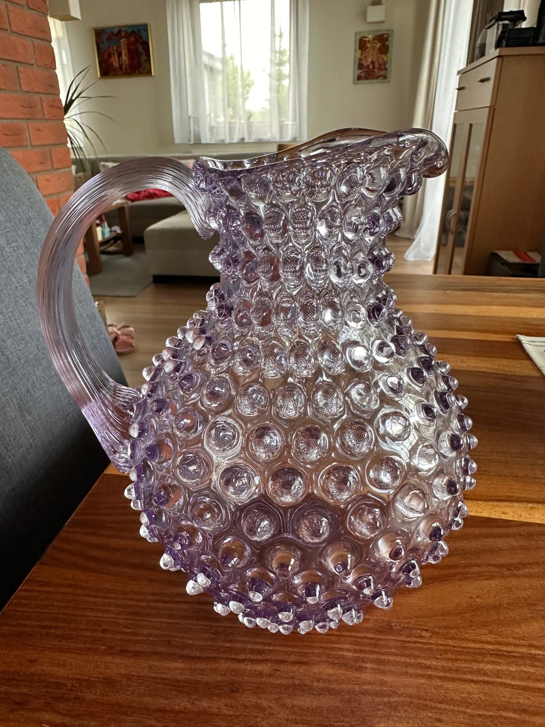 Customer photo review of Lilac Hobnail Jug