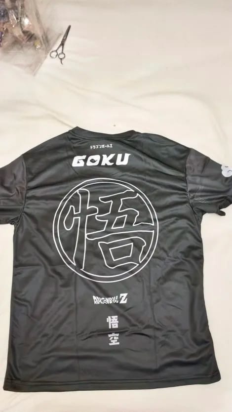 Customer photo review of Black Goku Anime Soccer Jersey