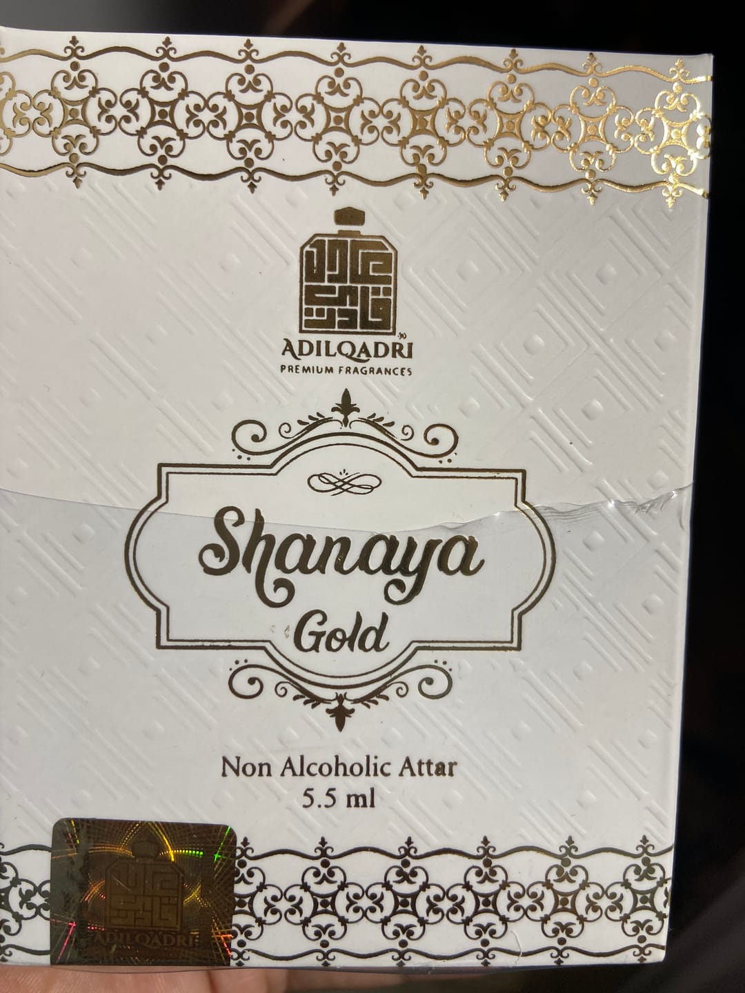 Customer photo review of Shanaya Gold Luxury Gourmand Attar Perfume