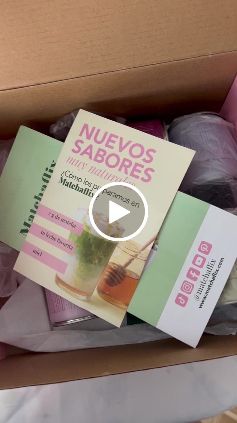 Customer video review of Pack Té Matcha Sabores Premium 100% Degustación