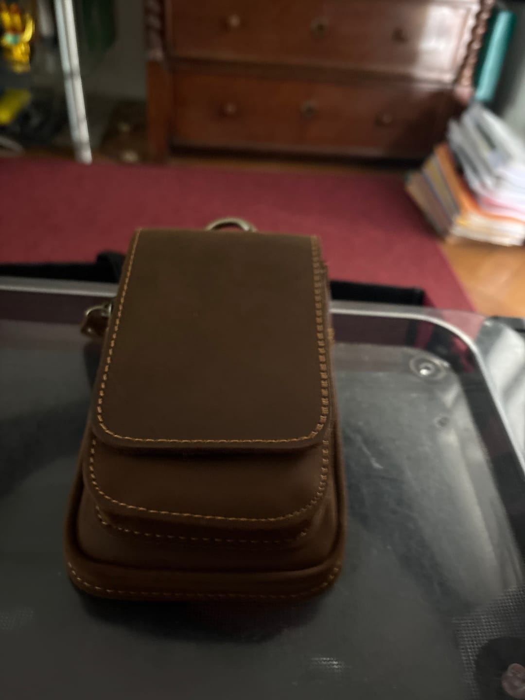 Customer photo review of Lederne Herren Bauchtasche - LeatherGuard Pro