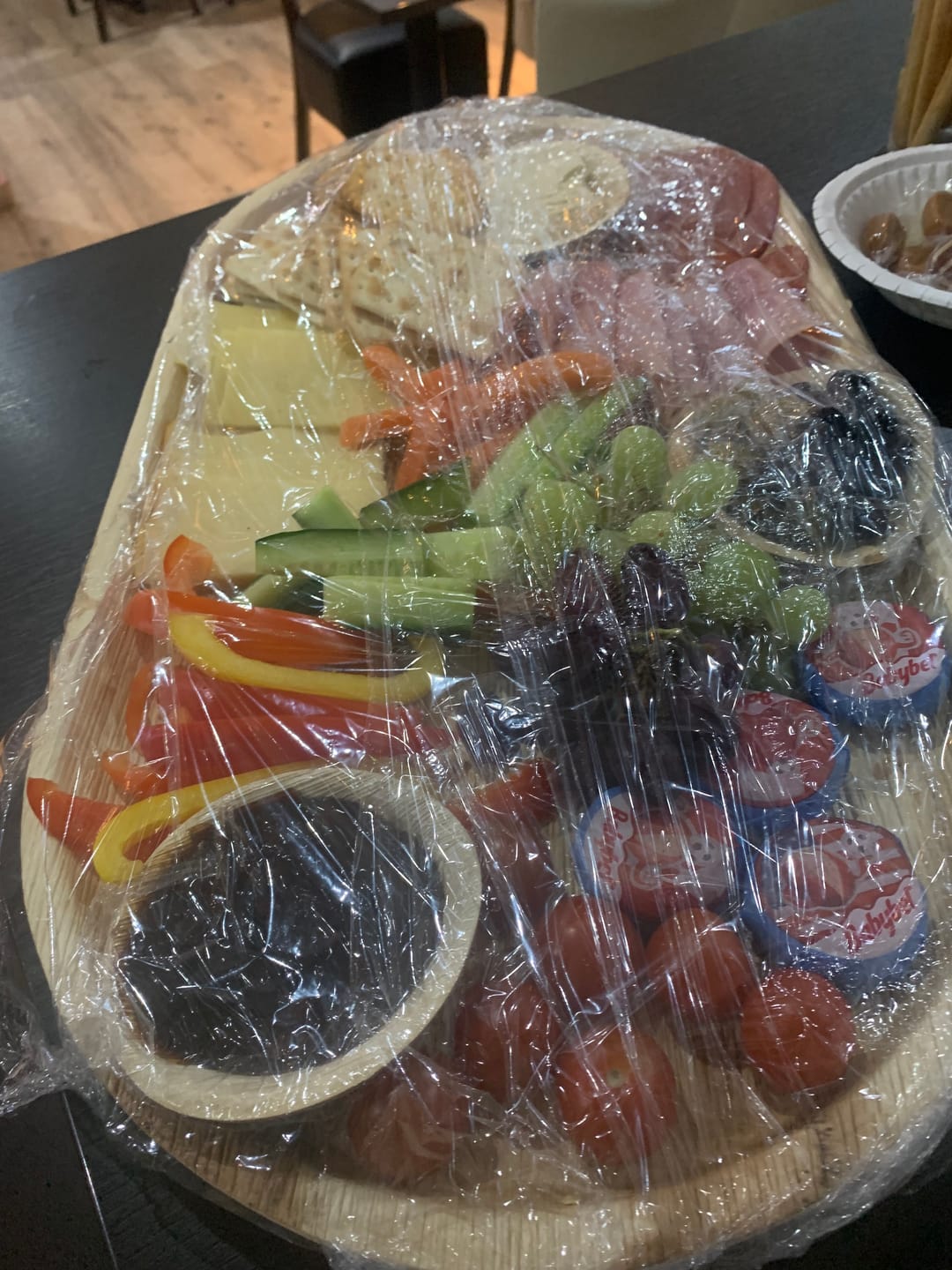 Customer photo review of 3" (8 cm) Round Palm Leaf Disposable Bowls